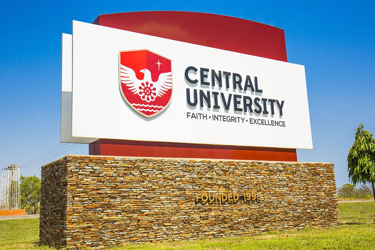 Logo and colours of Central University College